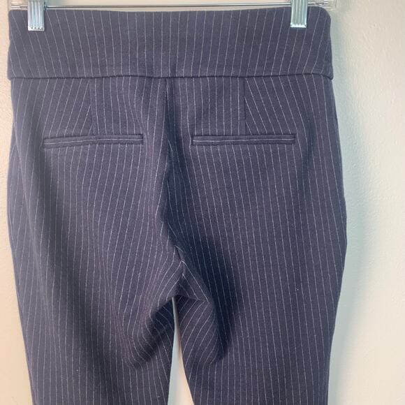 Express Columnist Ankle Gray Pinstripe Stretch Dress Pants Size Small - Picture 5 of 10